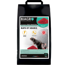 Anti-rongeurs à base de diféthialone en grains pour rats et souris - BIAGRO®