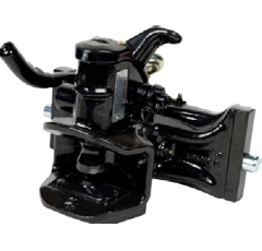 Zugmaul automatisch, verstärkte Ausführung,W= 330 S32, Ø 38 mm Bolzen, Schwarz   