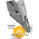 Soc à échange rapide 25 mm - carbure pour semoir pour BOURGAULT adaptable