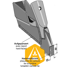 Messerschar 25 mm Nachbau