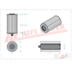 Filtre hydraulique adaptable HIFI FILTER SH66376