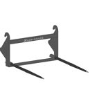 Pic botte frontale ronde 42 mm blanc pour attelage FAUCHEUX adaptable