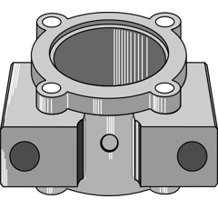 Lagergehäuse für Grubber Nachbau  
