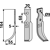 Fräsmesser 164x30mm, links - RT10-12/BN9-10 - 6CM0301 | Benassi - Nachbau