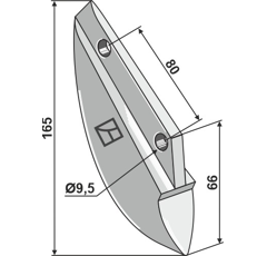 Soc pour semoir KONGSKILDE 108020047 adaptable - BlackSteel©