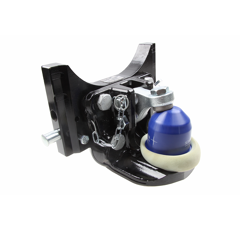 Kugeleinsatz Kugel 80,W= 311 S30, Schwarz  mit Weitwinkelgelenkwellen, von Scharmüller für Fendt