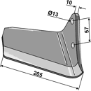 Flügelschar - rechts Väderstad Nachbau 101VAD11R