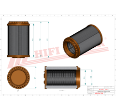 Filtre à air primaire adaptable HIFI FILTER SA17546
