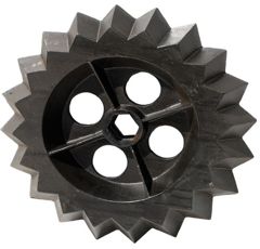 Roue dentée Ø 550 mm adaptable - BlackSteel©