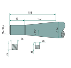 Dent de chargeur pour STRAUTMANN 23201503|18844 adaptable- BlackSteel©