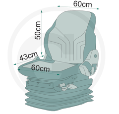 Housse noir pour siège - GRAMMER