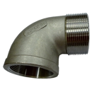 Raccord coudé mâle/femelle 20 bars inox adaptable