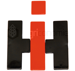 Emblème capot moteur pour machine agricole CASE IH 3057445R1 adaptable