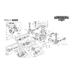 Pièces détachées pour pompe BERTOLINI - POLY 2020 adaptable