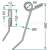 Dent pour semoir GASPARDO G18903650 adaptable