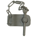 Fermeture à Goupille réversible + platine à souder 77 mm