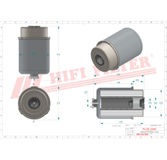 Filtre à gasoil adaptable HIFI FILTER SN70576