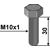 Boulon M10 x 1 x 30 mm pour déchaumeur AMAZONE DD491 adaptable - Blacksteel©
