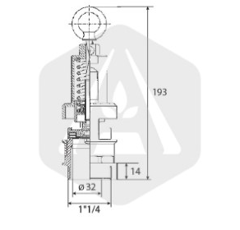 Soupape de surpression 1''1/4 adaptable