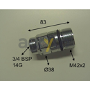 Raccord rapide hydraulique pour téléscopique MERLO 29024 adaptable