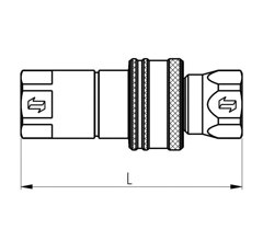 Coupleur femelle ANV 38 GAS F FASTER 3/8" BSP