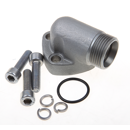 Winkel-Schraubflansch 90°   AG 30x2max. Betriebsdruck 160 bar,O-Ring 24 x 2,5,  3-Loch-Flansch  WF40CEL223