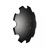 Disque crénelé ∅460x6 - 3 trous pour déchaumeur HORSCH 23246102 adaptable