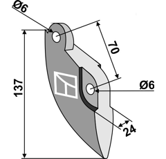 Soc pour semoir SAXONIA A 9002 adaptable - BlackSteel©