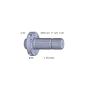 Arbre de prise de force 153 mm pour machine agricole FENDT 926150220071 - 926150220070 - 926150220020 adaptable