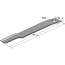 Couteau droit pour broyeur SCHULTE 401-052 adaptable - Blacksteel©