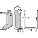 Fräsmesser - rechts MAS02R Maschio by Muzzi