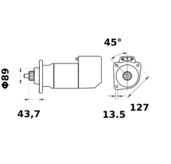 Démarreur MAHLE LETRIKA 12 V - 4,2 kW / MS 22