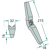 Scharspitze 215 x 18 x 16 mm für Sämaschine VÄDERSTAD 302300 - 302300-25 - Nachbau