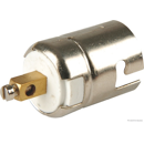 Lampenfassung, 1 polig, MetallSchraubanschlüsse, Höhe 30 mmDurchmesser 17mm, Sockelausführung BA15s Herth + Buss 85785102