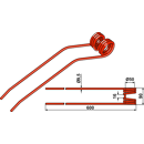 Dent de fenaison pour andaineur CLAAS 9557100 adaptable - BlackSteel©