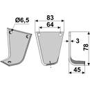 Fräsmesser Rechts 78 x 83 Gutbrod Nachbau