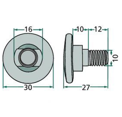 Boulon de couteau complet avec écrou pour KUHN 5650100 adaptable