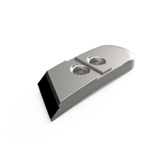 Pointe Droite carbure et renfort acier pour charrue KVERNELAND 53090 adaptable