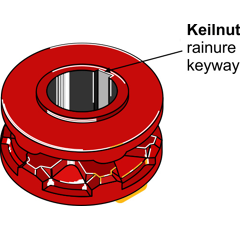 Pignon à chaîne pour épandeur KEMPER 52790 adaptable