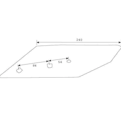 Pointe charrue LEMKEN 3364154 droite adaptable 
