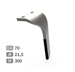 Dent de herse rotative Droite plaquettes carbure LEMKEN 3377012 adaptable