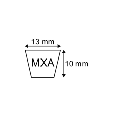 Courroie trapézoidale crantée MX A35 1/4 - XPA 925 | TECHNI-POWER