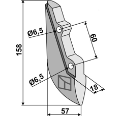 Soc pour semoir REFORM 300.423.513 adaptable - BlackSteel©