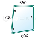 Vitre latérale Dr. pour machine agricole CASE IH 5089556 adaptable