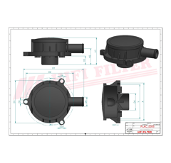 Filtre d'aération adaptable HIFI FILTER SAO7100