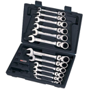 Coffret 12 clés mixtes cliquet TETE INC.VR G+