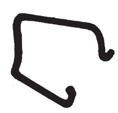 Epingle de porte-buse monojet/pentajet pour tube 25 x 25 mm - TECNOMA