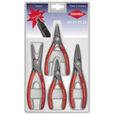 Jeu de 4 pinces de precision circlips intérieur/extérieur