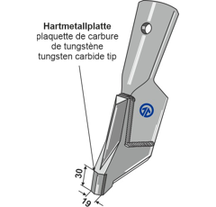 Schnell-Wechsel-Schar - SERIE 200 - Bourgault - Nachbau - Arbeitsbreite 19