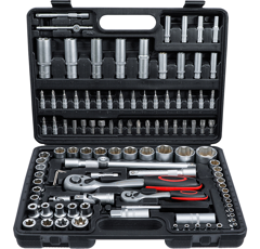 Coffret de 108 douilles et accessoires 1/4" et 1/2" | BGS